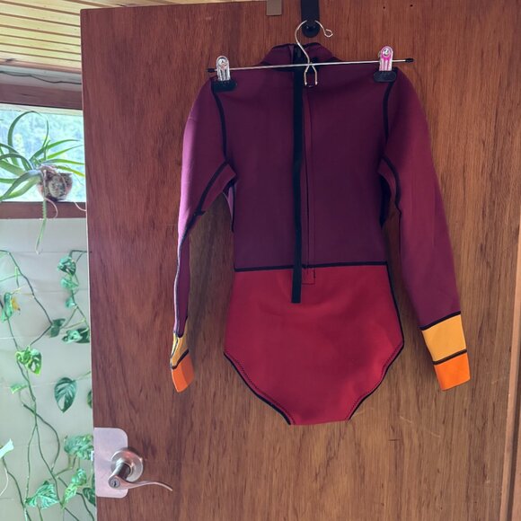 ATMOSEA Back Zip Surf Jacket Springsuit Splice Neoprene (Size S) - Picture 2 of 3